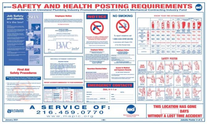 2022 Required Jobsite and Safety Posters Still Available