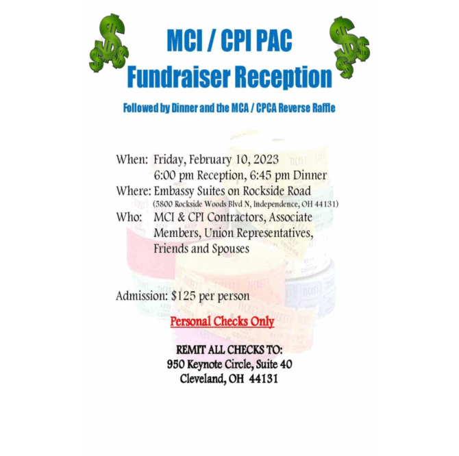 MCI/CPI PAC Fundraiser Reception