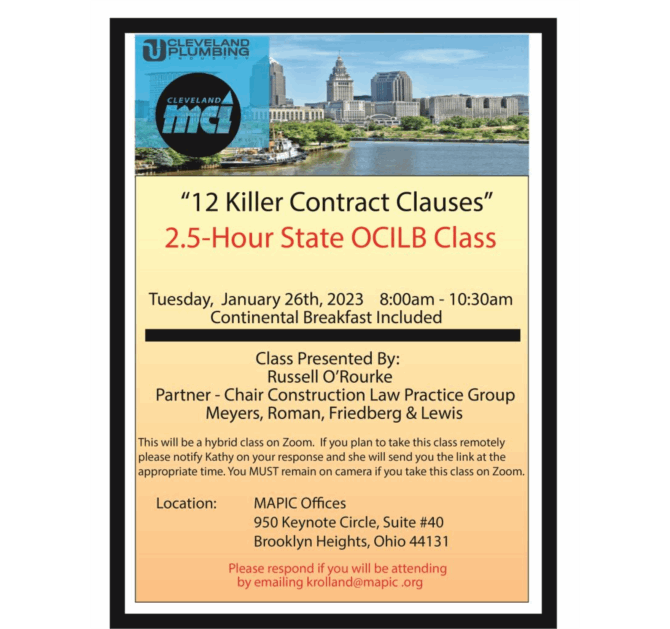 12 Killer Contract Clauses Class