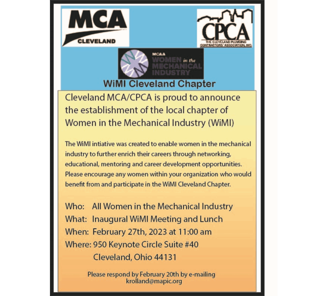 Cleveland MCA/CPCA Announces Local Chapter of WiMI