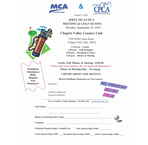 MAPIC | Joint MCA/CPCA Meeting And Golf Outing