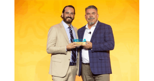 MSCA Outgoing Chair Adam Wallenstein and Incoming Chair David Geith.