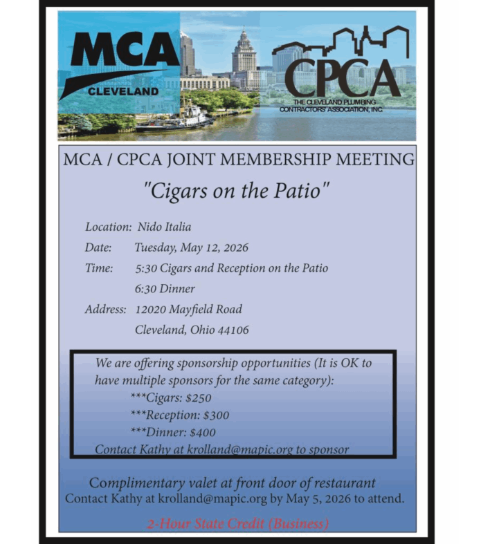 MCA/CPCA | Cigars On The Patio | Flyer | MAPIC